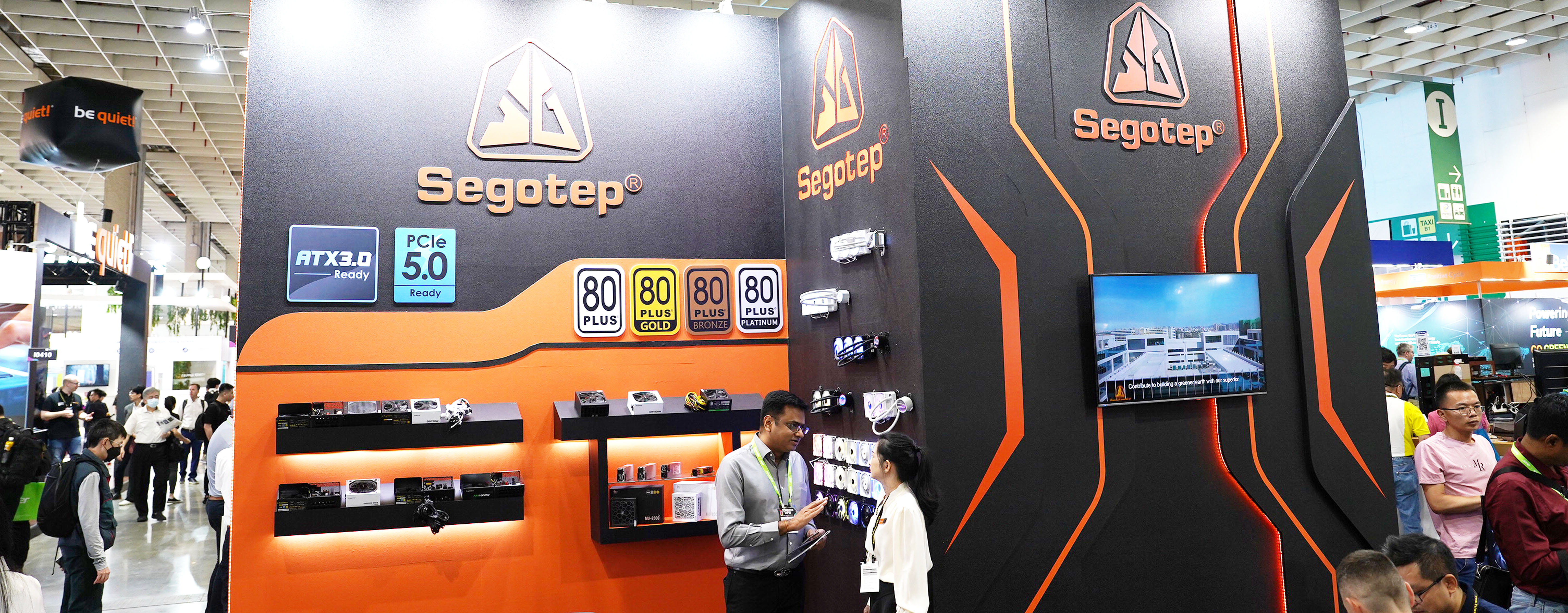 Segotep amazed vistors with its creations on ATX3.0 PC power supply at COMPUTEX