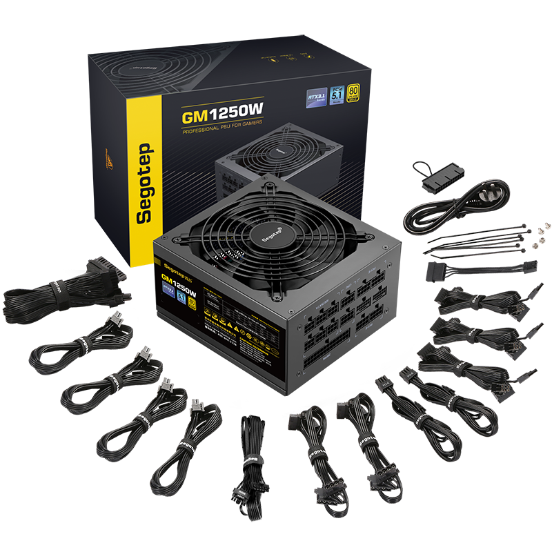 Segotep GP1350G 1250W モジュラー電源 電源 良けれ GP1350-FM Gold(1250W)